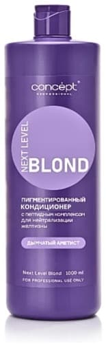Concept Blond, Кондиционер с пептидным комплексом, Платина, 1000 мл — фото 4
