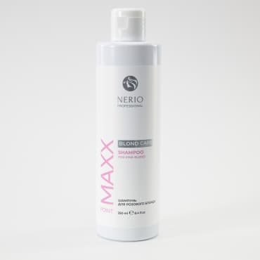 MAXX Point Blond Care Pink Blond Nerio Professional Оттеночный шампунь для розового блонда, 250 мл — фото 4